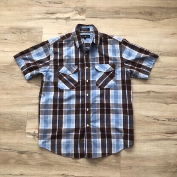 Beverly Hills Polo Club Blue and Brown Polo Shirt - Picture 2 of 9